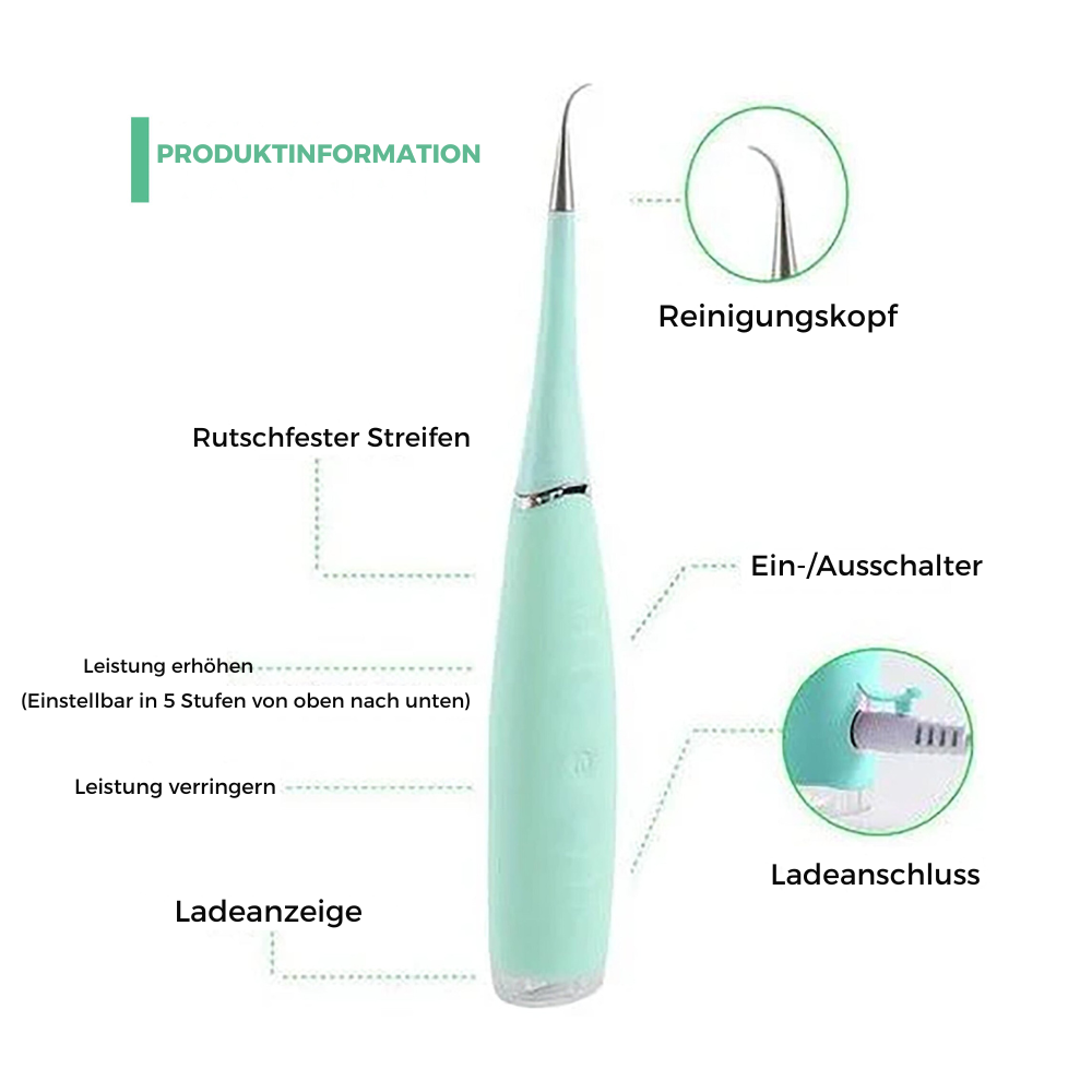 OralClean™ - Ultraschall Zahnreinigyngsstab