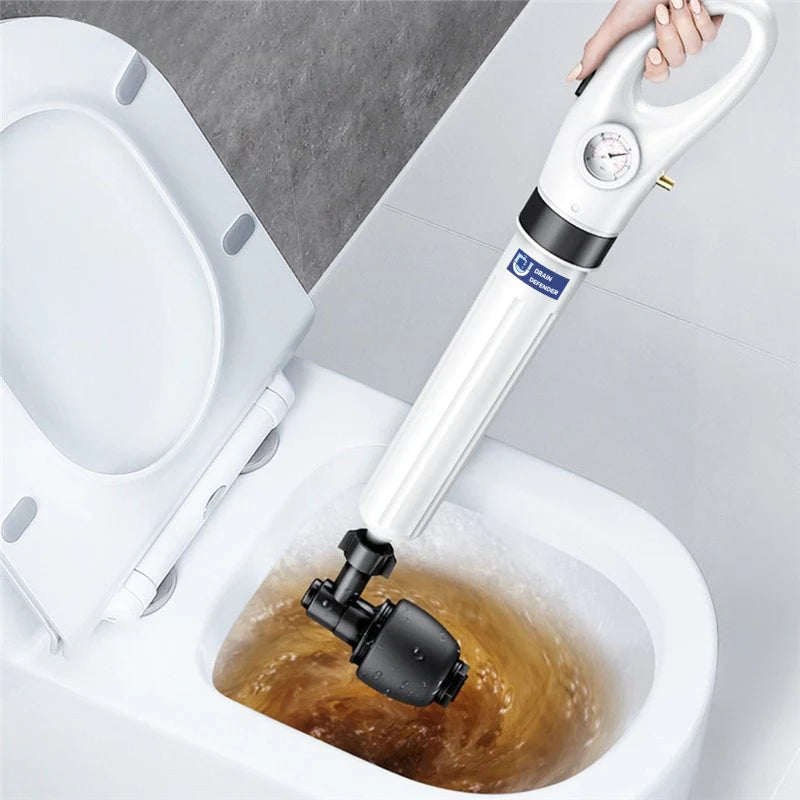 Drain-Verteidiger® 3.0 - Professioneller Toilettenentstopfer + 4 Anhänge